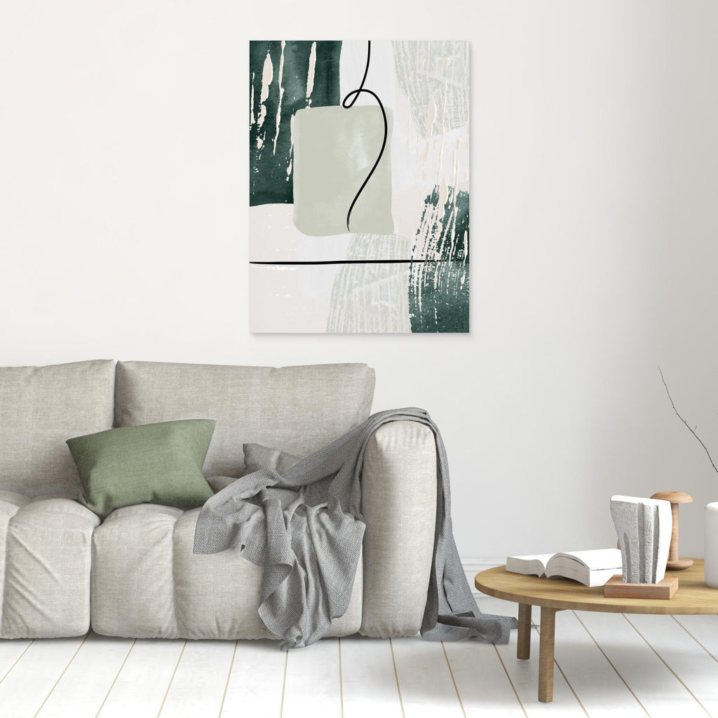 Abstract Shapes in Green