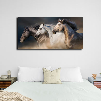 Horses Canvas Wall Art Print