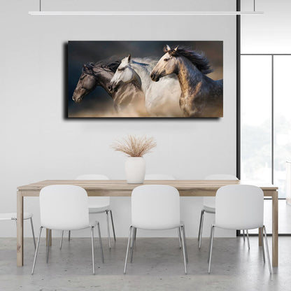 Horses Canvas Wall Art Print