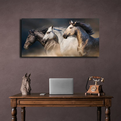 Horses Canvas Wall Art Print