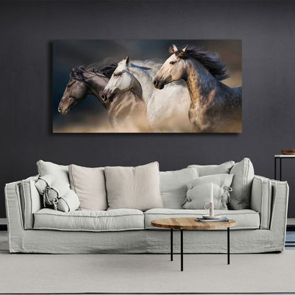 Horses Canvas Wall Art Print