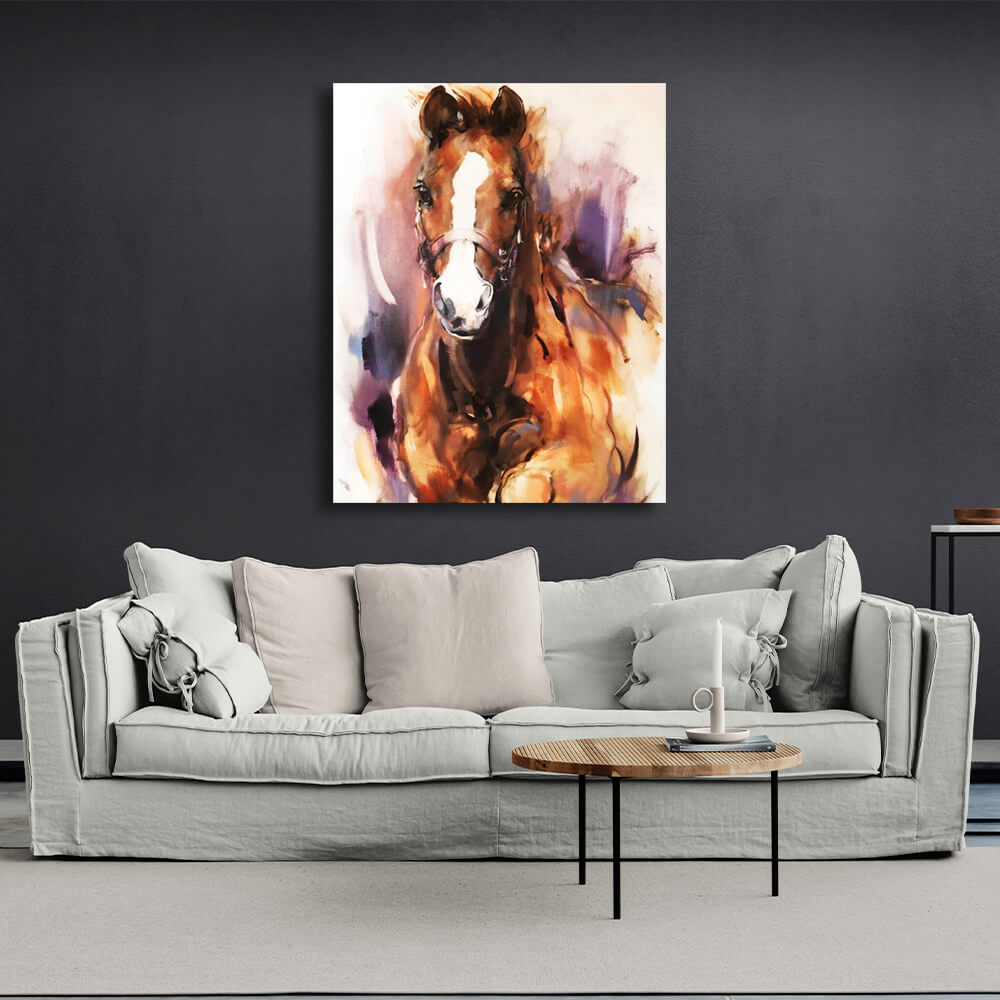 Horse Canvas Wall Art Print