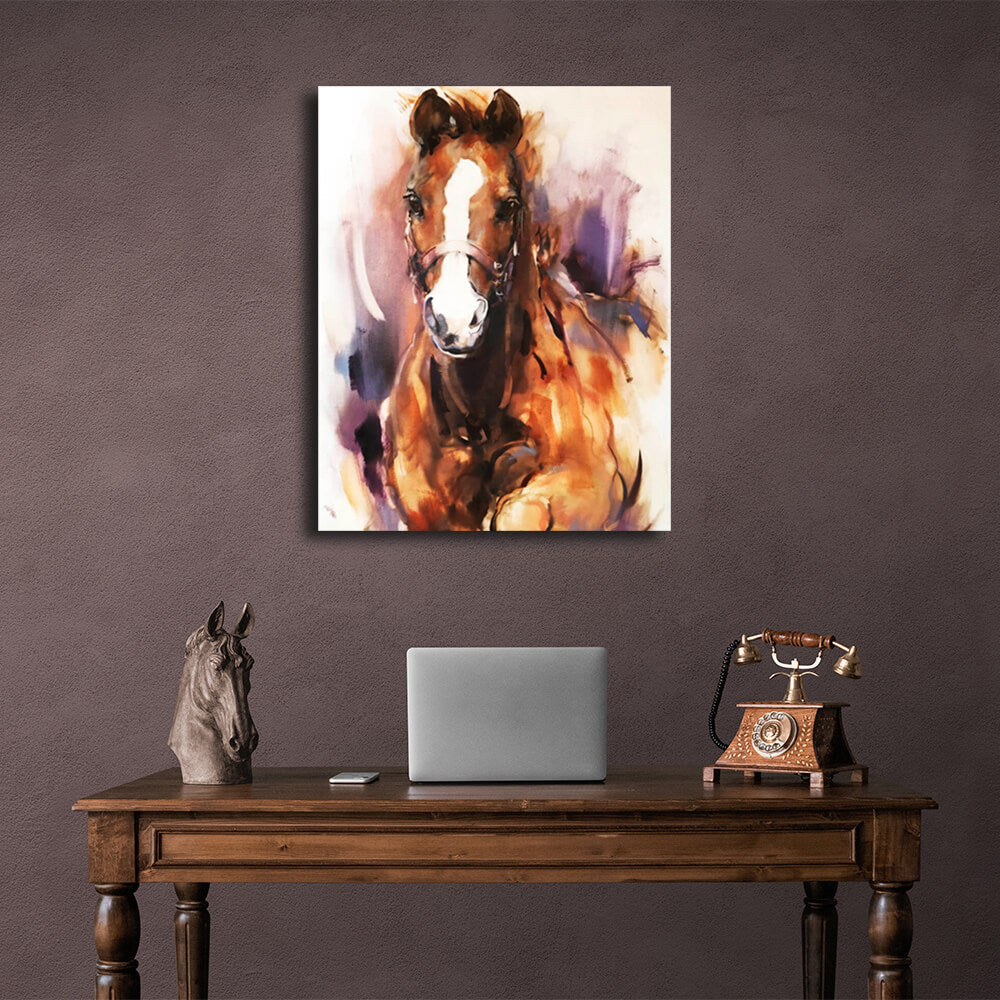 Horse Canvas Wall Art Print