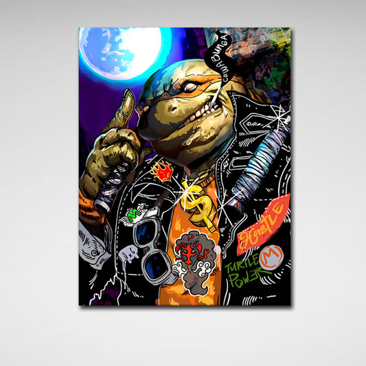 Cowabunga Motivational Canvas Wall Art Print