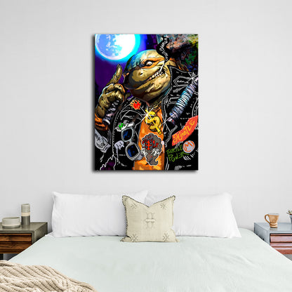 Cowabunga Motivational Canvas Wall Art Print