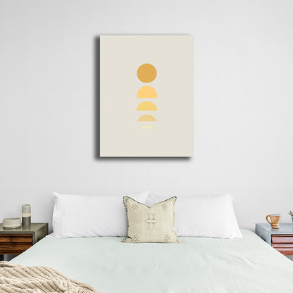 Abstraction Fading shades yellow Canvas Wall Art Print