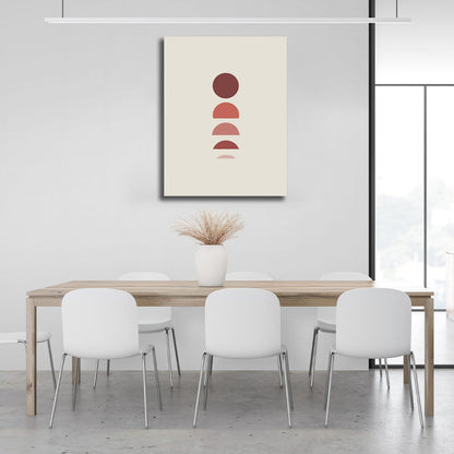 Abstraction Fading shades red Canvas Wall Art Print