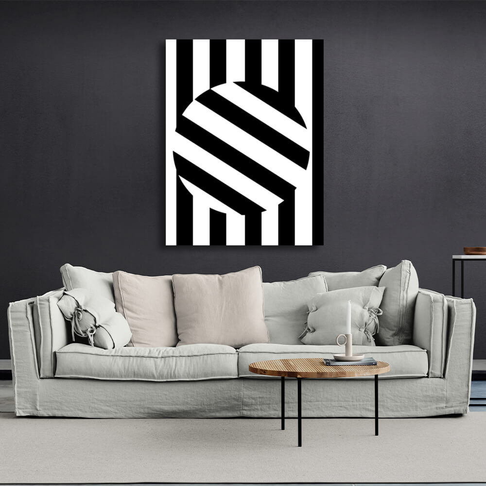 Abstraction Illusionary Canvas Wall Art Print