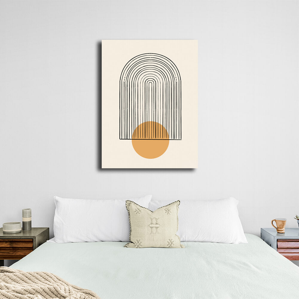 Abstraction Sunny minimalism Canvas Wall Art Print