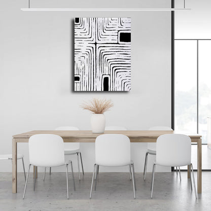 Abstraction Abstract labyrinth Canvas Wall Art Print