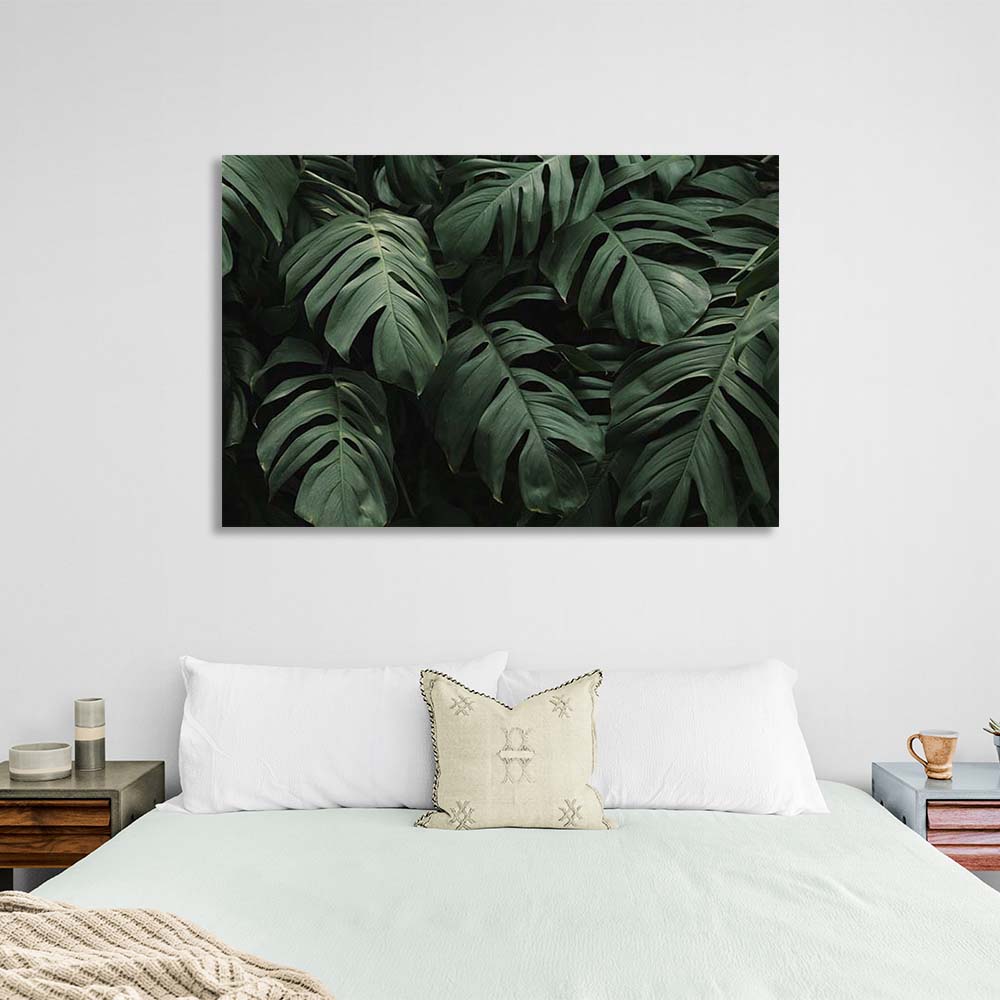 Canvas Wall Art Print Monstera Leaves