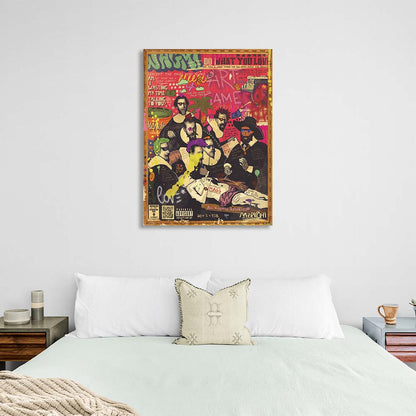 Pop Art Anatomy lesson Canvas Wall Art Print