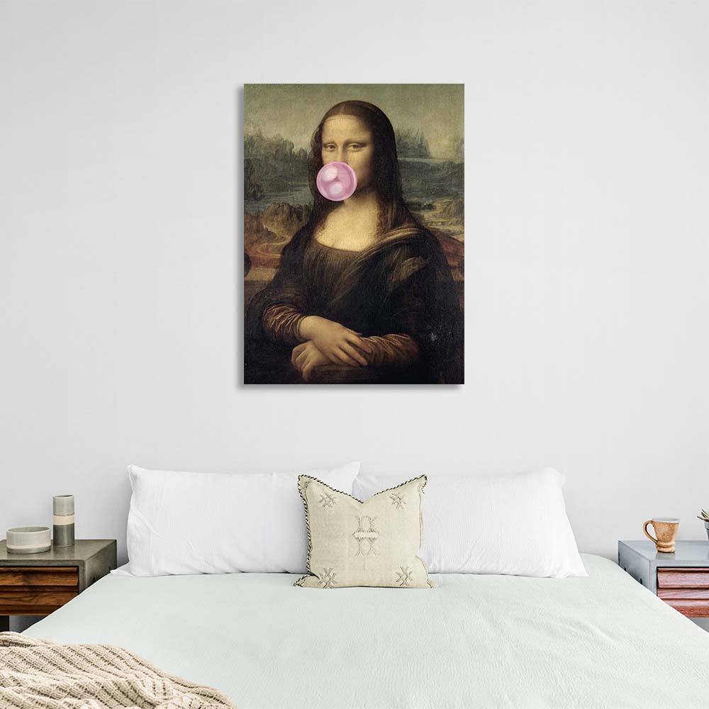 Canvas Wall Art Print Dzhokonda with pink gum