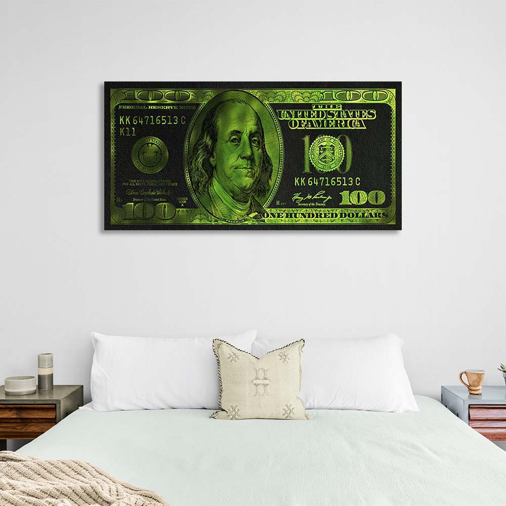 Inspirational Canvas Wall Art Print $100 in green