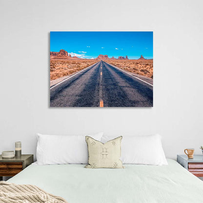 Canvas Wall Art Print Road to Monument Valley