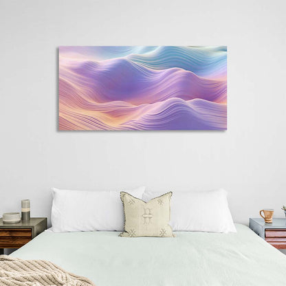 Abstraction Canvas Wall Art Print Lilac dunes