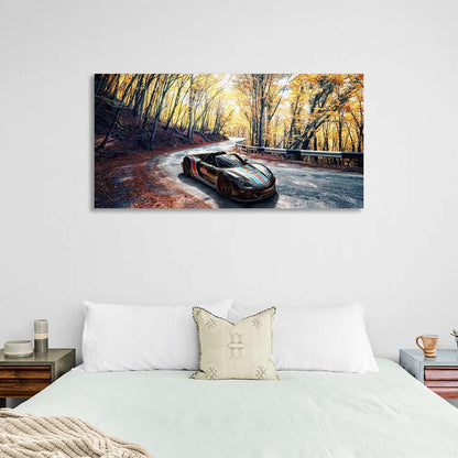 Canvas Wall Art Print Car Porsche 918 Spyder