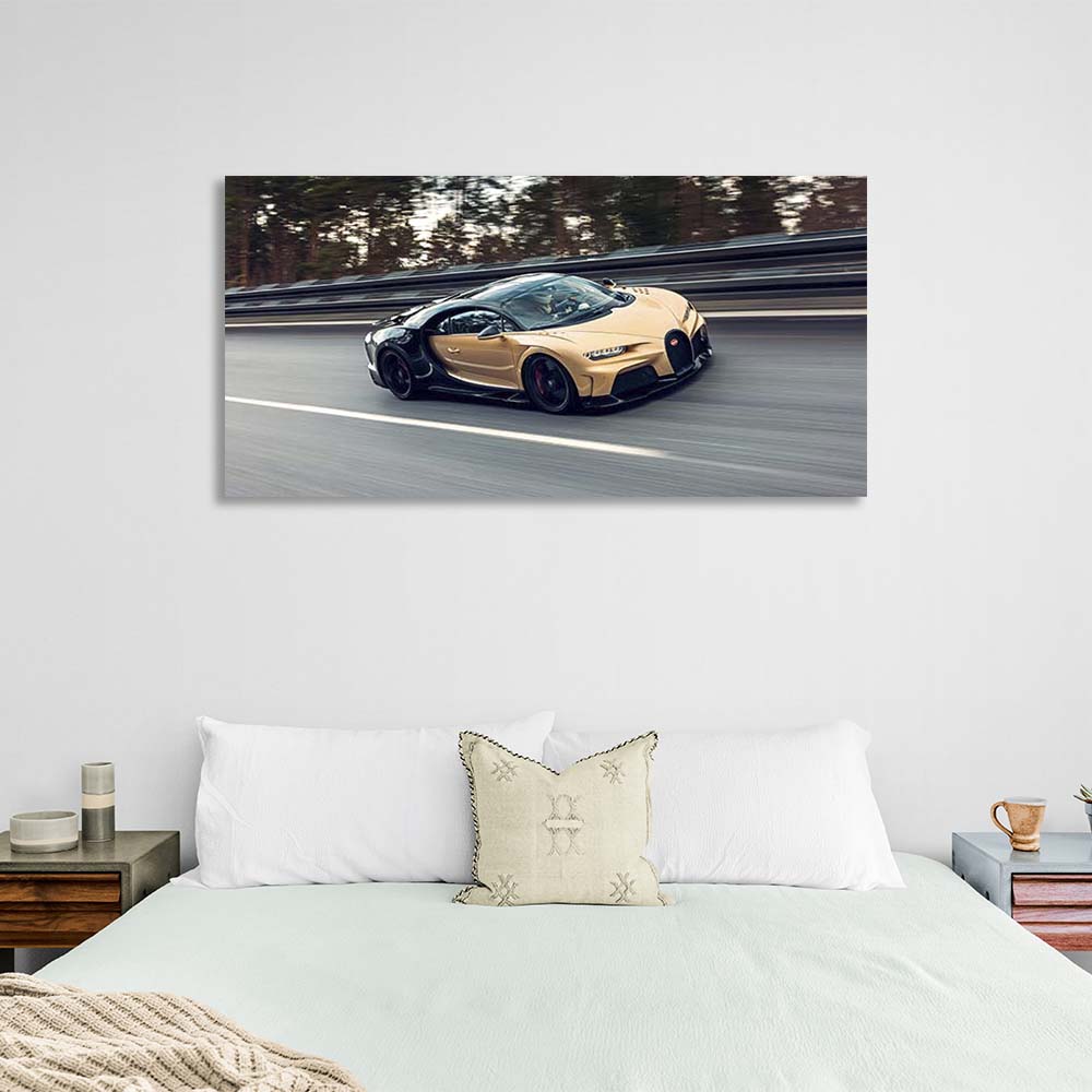 Canvas Wall Art Print Car Bugatti Chiron Super Sport