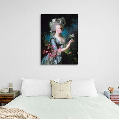 Canvas Wall Art Print Marie Antoinette. I'll buy myself flowers