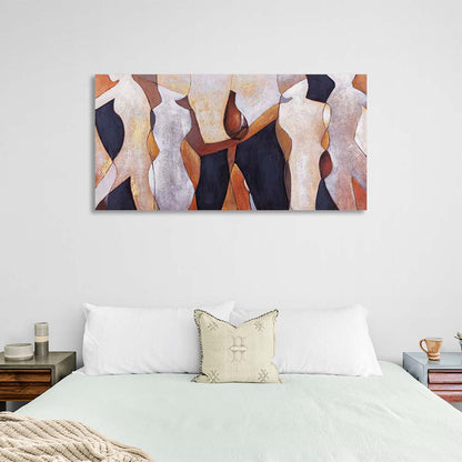 Abstraction Canvas Wall Art Print Silhouettes