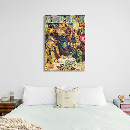 Pop Art Madonna and Child Canvas Wall Art Print