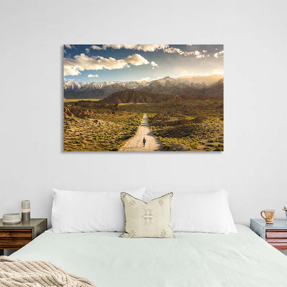 Canvas Wall Art Print Road to the Alabama hills