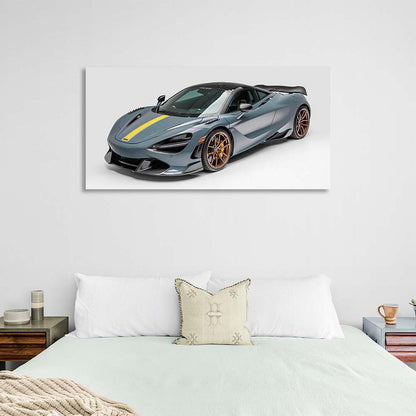 Canvas Wall Art Print Car McLaren 720S Silverstone Aero