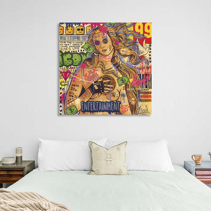 Pop art The birth of Venus Canvas Wall Art Print