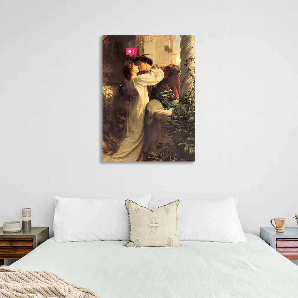 Canvas Wall Art Print Romeo and Juliet with laik