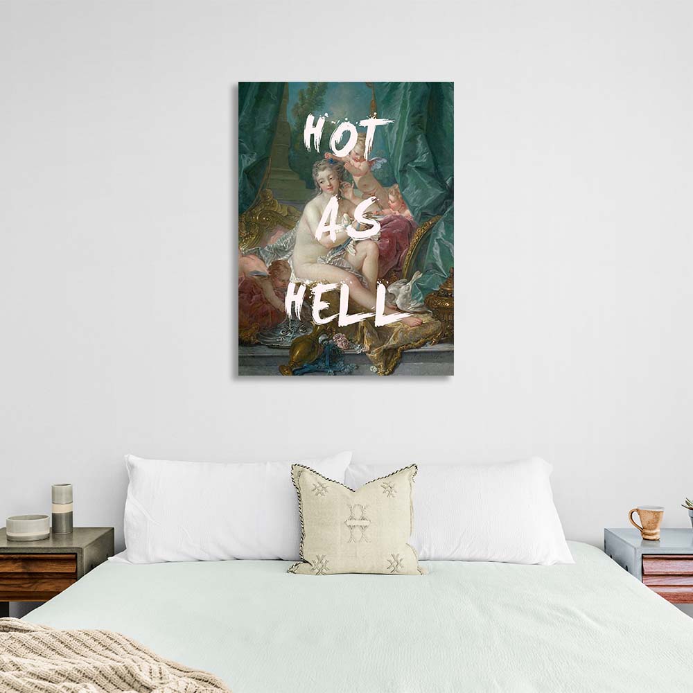 Canvas Wall Art Print Hot as hell