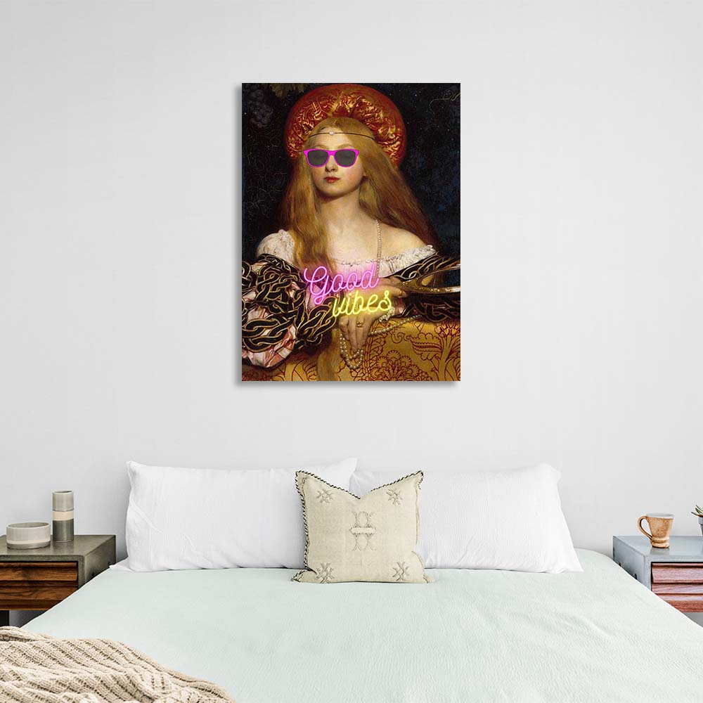 Canvas Wall Art Print Vanity. Good vibes