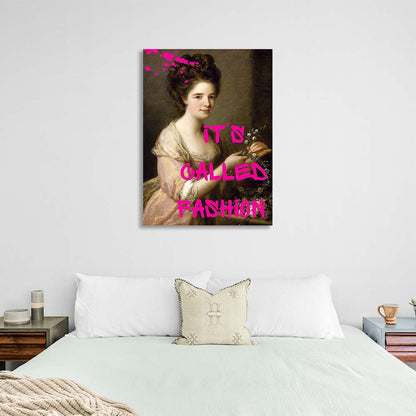 Canvas Wall Art Print Portrait of Eleanor. It's called fashion