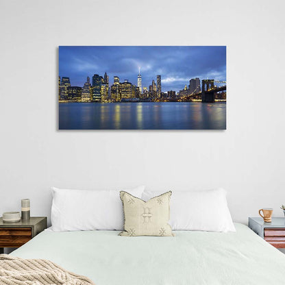 Canvas Wall Art Print Twilight in New York City