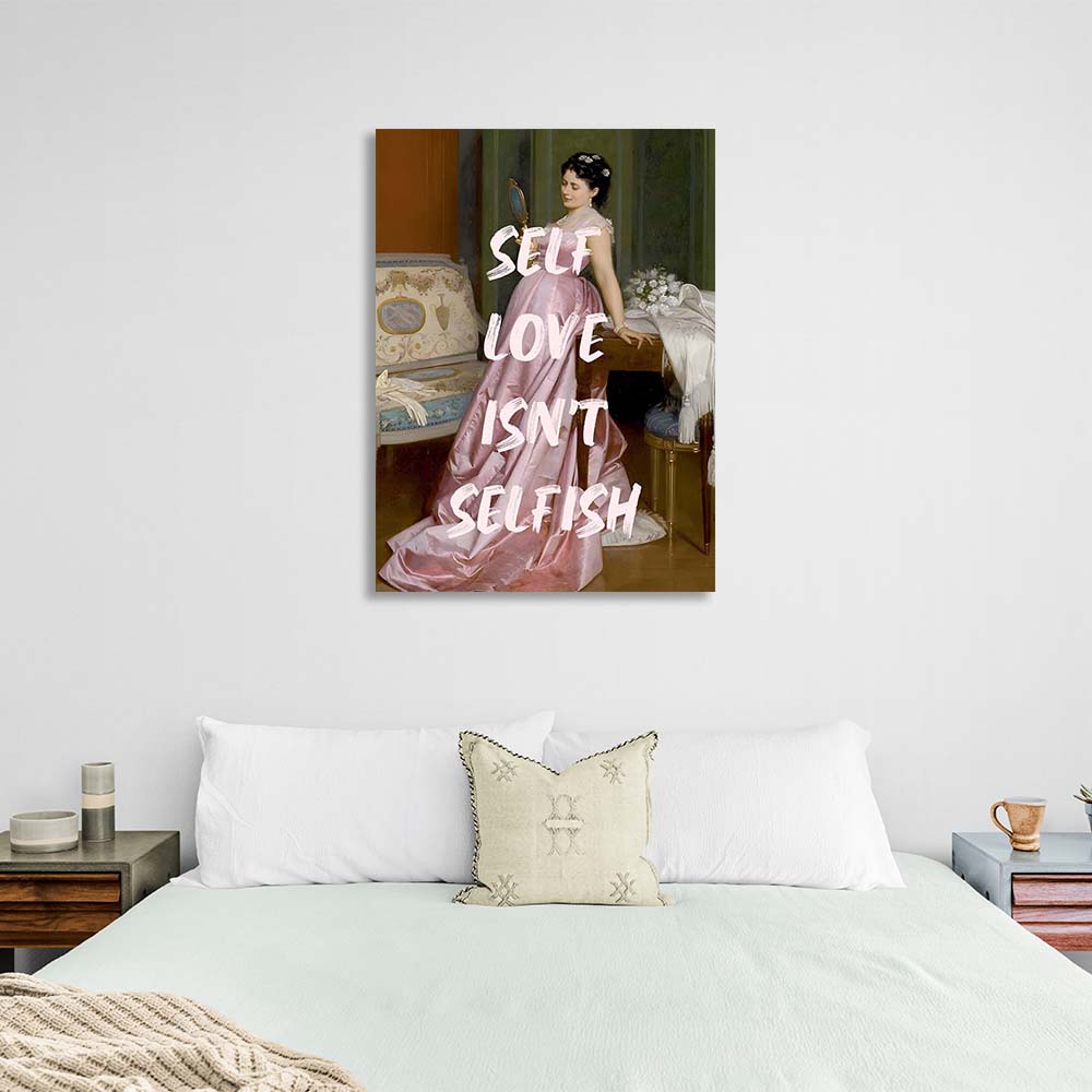 Canvas Wall Art Print Self love isn't selfish