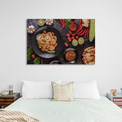 "Canvas Wall Art Print For Kitchen  Pork in Vietnamese tradition "