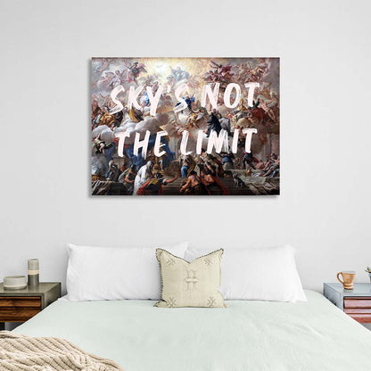 Canvas Wall Art Print Sky's not the limit