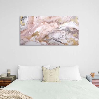 Abstraction Canvas Wall Art Print Marble in watercolor style