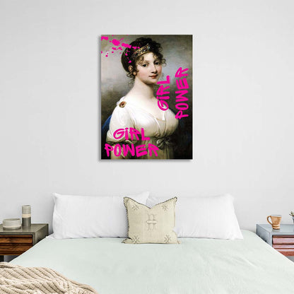 Canvas Wall Art Print Louise. Girl power