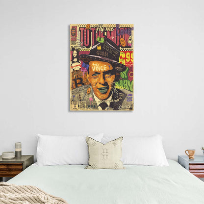 Pop Art Frank Sinatra Canvas Wall Art Print