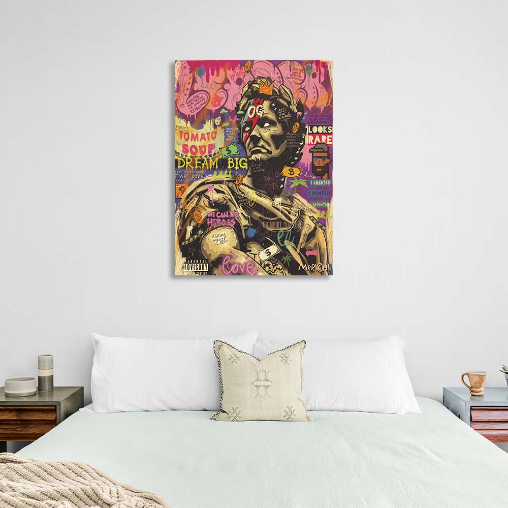 Pop Art Julius Caesar Canvas Wall Art Print