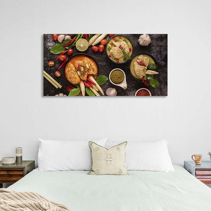 Canvas Wall Art Print For Kitchen Asian cuisine