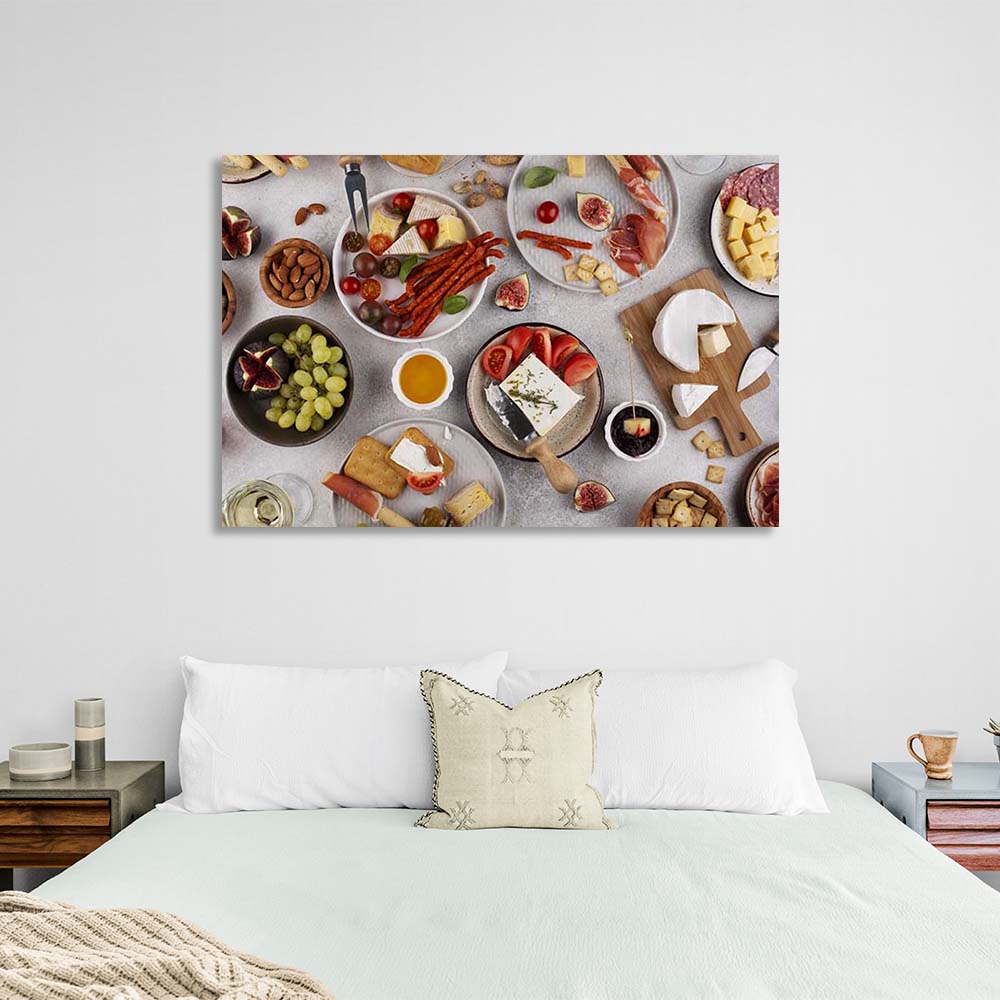 Canvas Wall Art Print For Kitchen Party Snacks 3