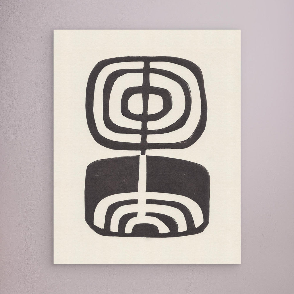 Modern Plant / Lino Print by Alisa Galitsyna