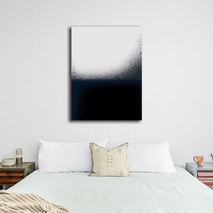 Abstraction Fading noir Canvas Wall Art Print