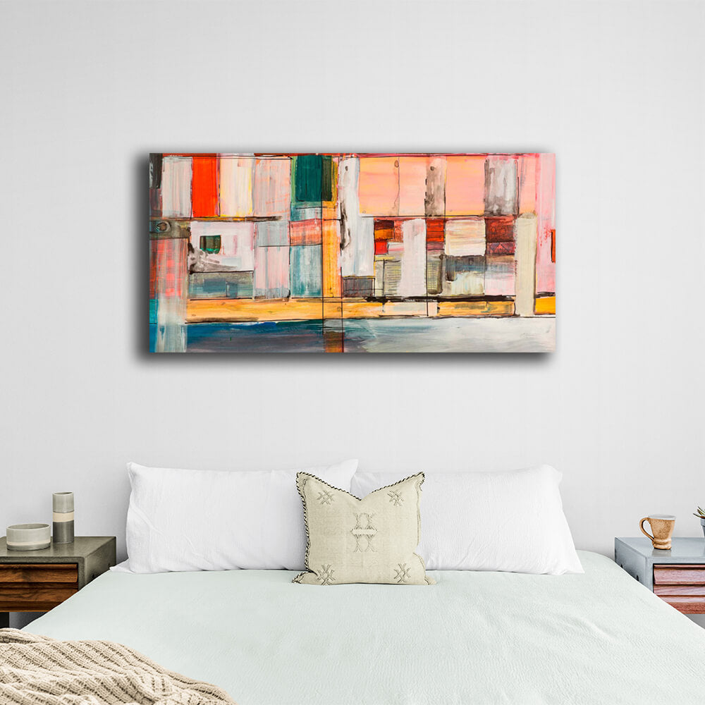 Geometric abstraction Canvas Wall Art Print