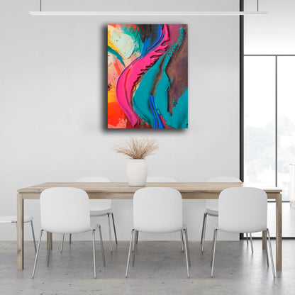 Abstraction Textured abstract Canvas Wall Art Print