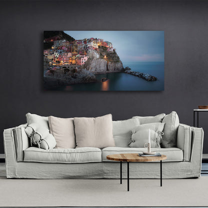 Cinque terre town Canvas Wall Art Print