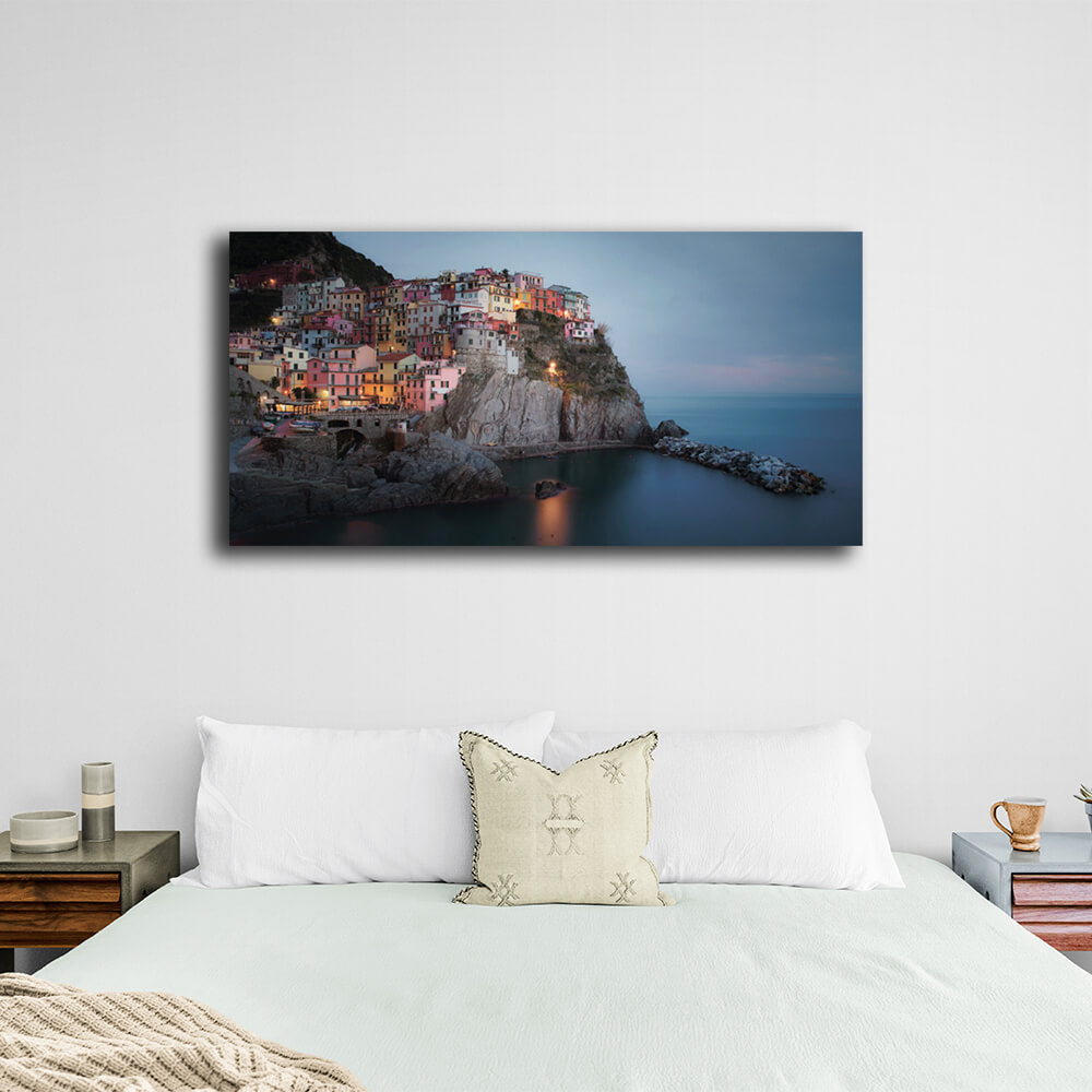 Cinque terre town Canvas Wall Art Print