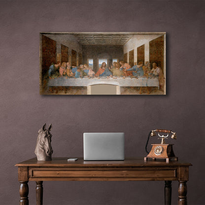 Reproduction Leonardo Da Vinci's Last Supper Reproduction Canvas Wall Art Print