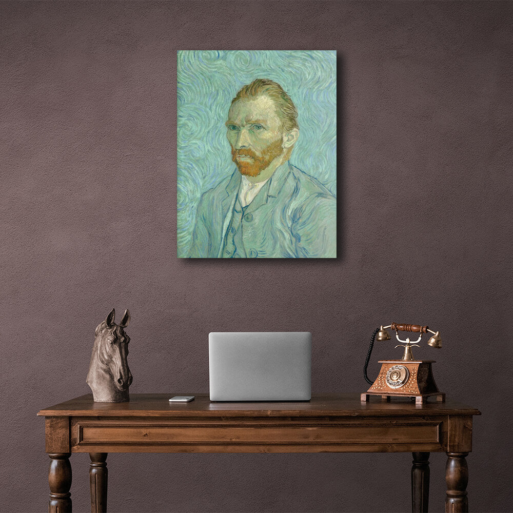 Reproduction Self-Portrait 1889 Vincent van Gogh Reproduction Canvas Wall Art Print